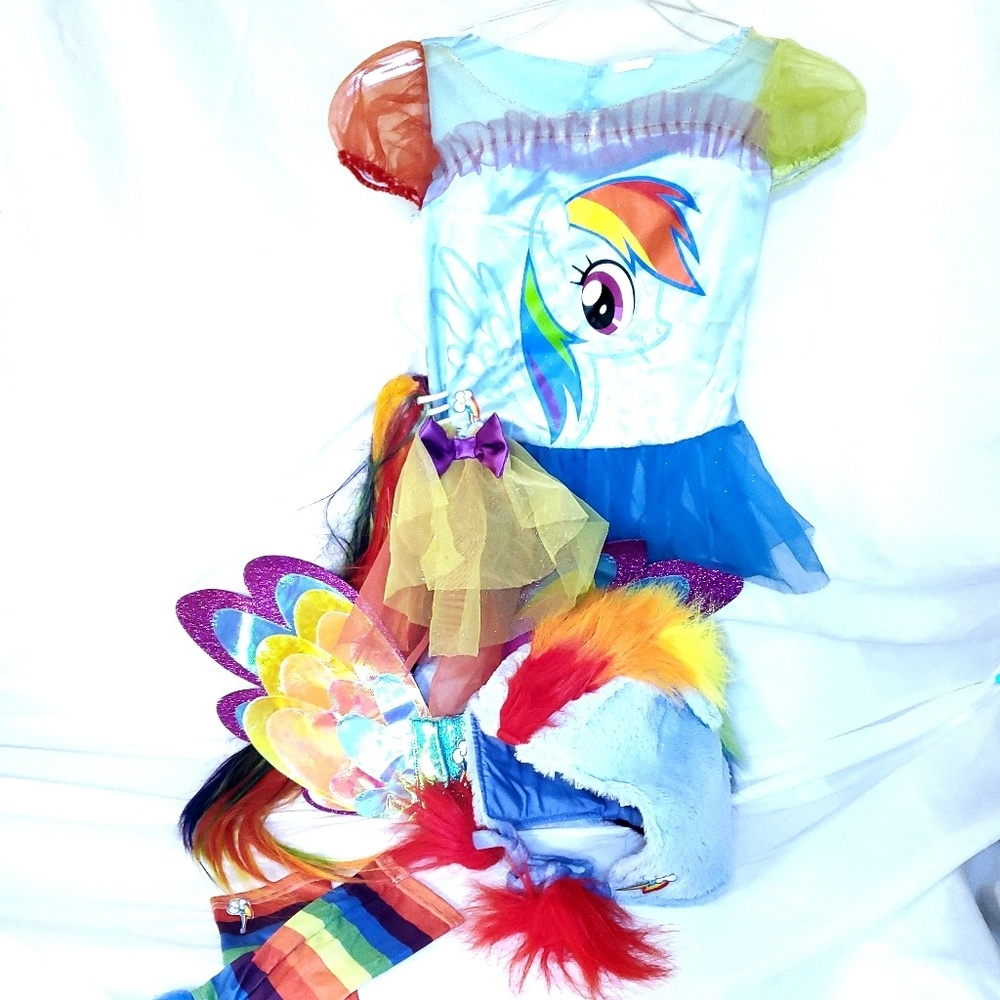 Authentic MLP Rainbow Dash Costume, sz 8/10